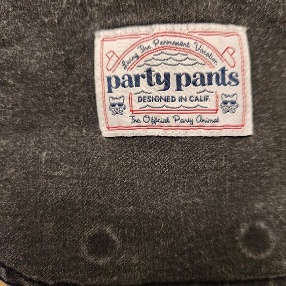 Party Pants Board Shorts Skating Sloths Black Unique Multicolor Mens XL EUC - Picture 9 of 14